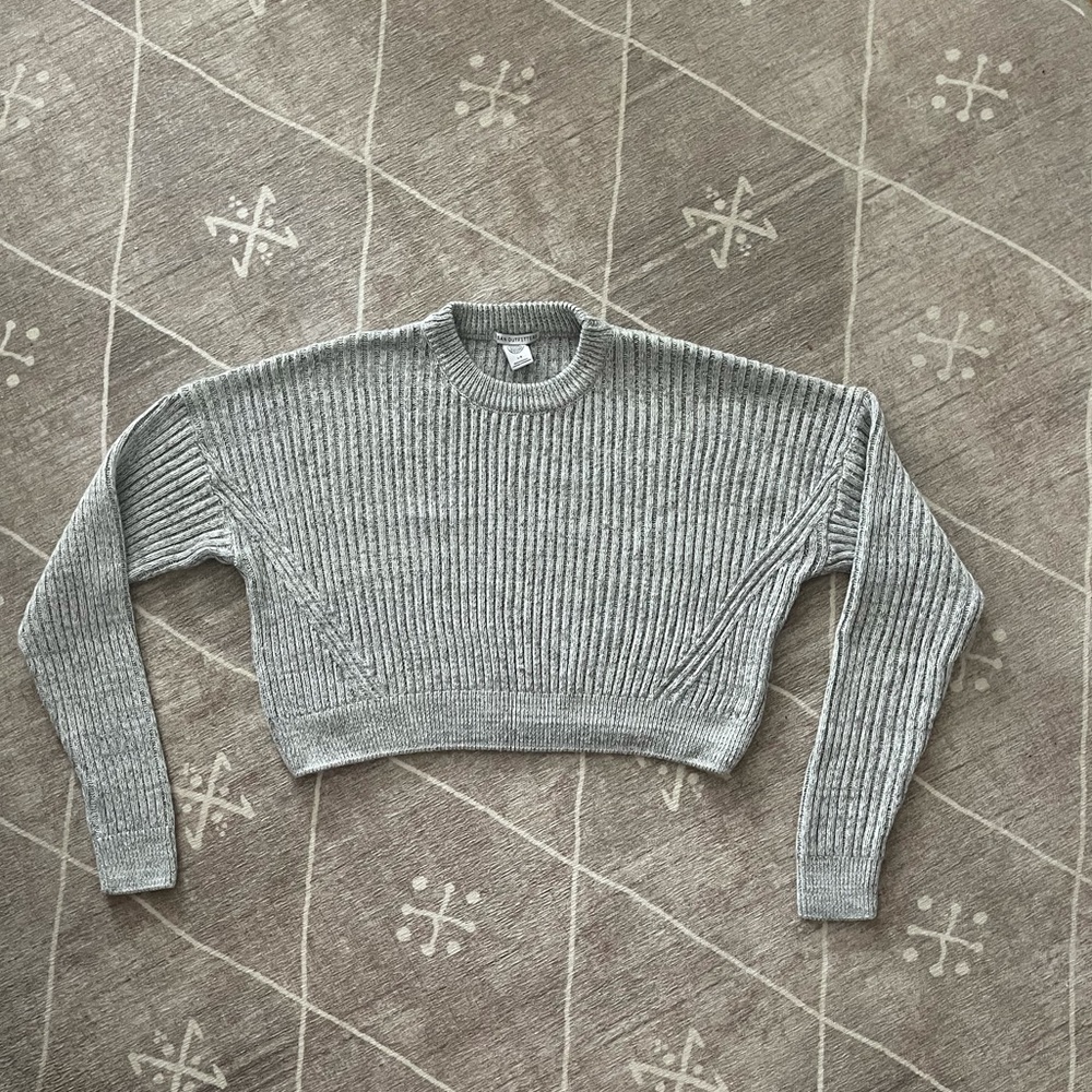 Urban Outfitters Cropped Grey Sweater